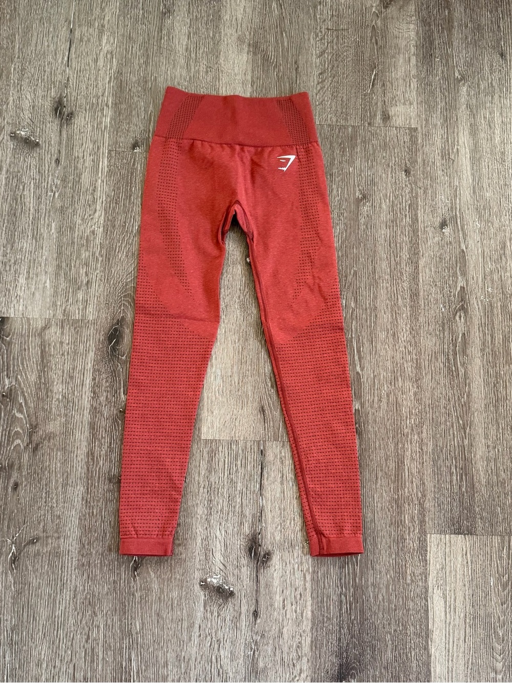 Gymshark Womens Rust Red Seamless Leggings